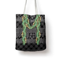 Hawai'i Paniolo Maile Twisted Lei Tote Bag Obsidian Black LT7 - Polynesian Pride
