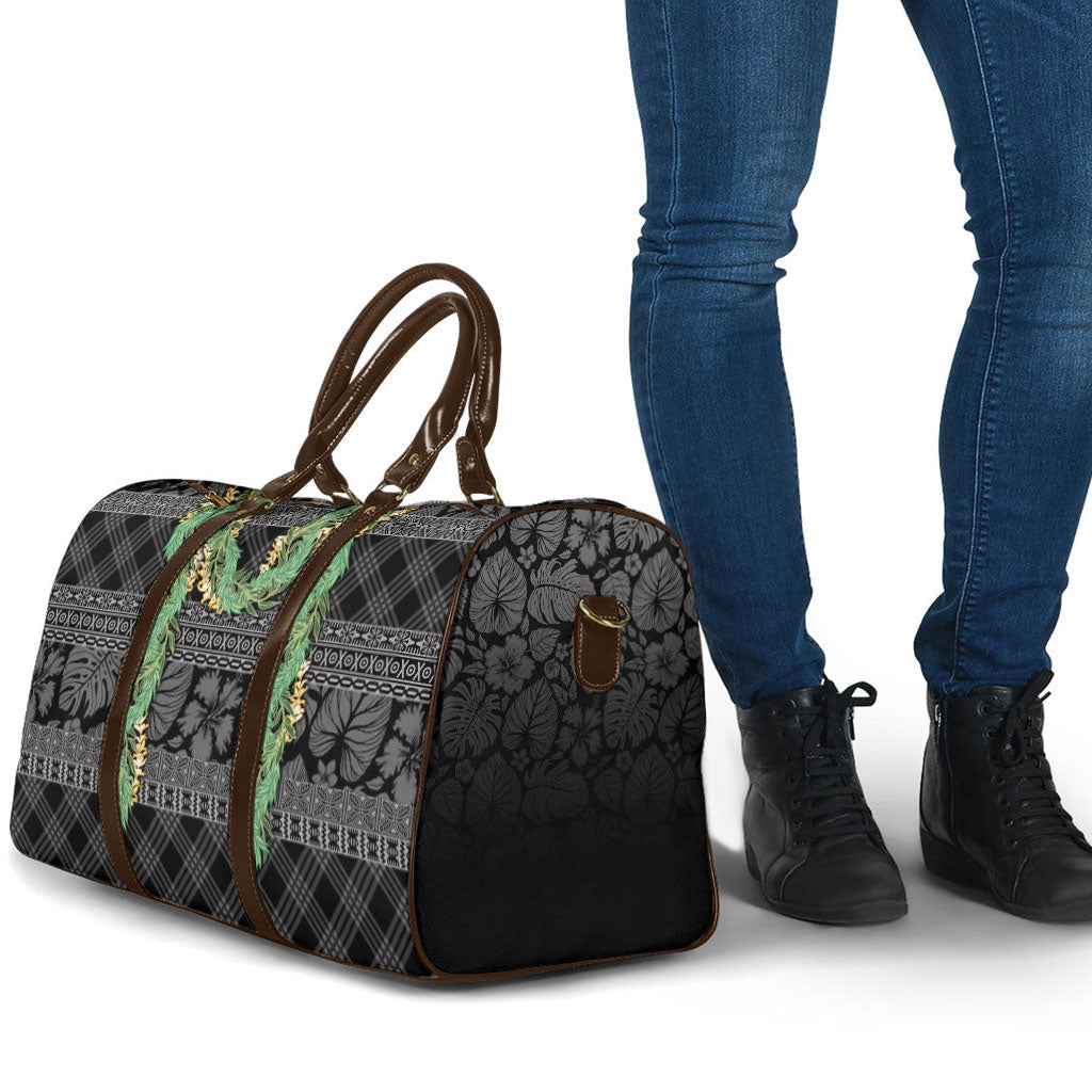 Hawai'i Paniolo Maile Twisted Lei Travel Bag Obsidian Black LT7 - Polynesian Pride