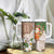 Polynesian Tumbler With Handle Tropical Santa - Plumeria Beige Vintage