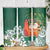 Polynesian Skinny Tumbler Tropical Santa - Plumeria Green Vintage