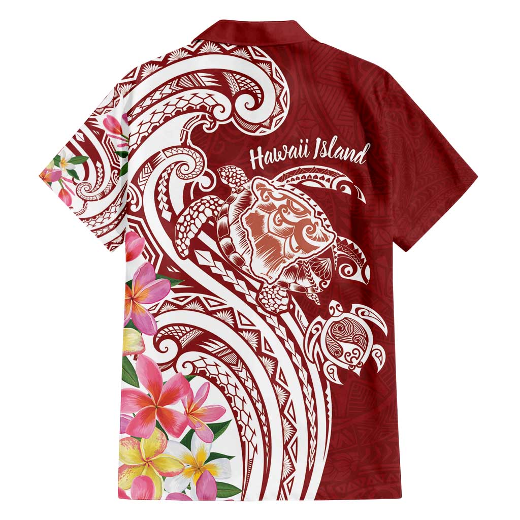 Aloha Hawaii Island Personalized Family Matching Long Sleeve Bodycon Dress and Hawaiian Shirt Crimson Dreamy Turtle LT7 - Polynesian Pride