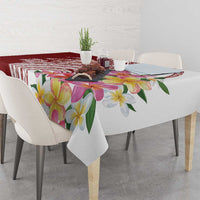 Aloha Hawaii Island Personalized Tablecloth Crimson Dreamy Turtle
