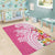 Aloha Maui Island Personalized Area Rug Rose Dreamy Turtle