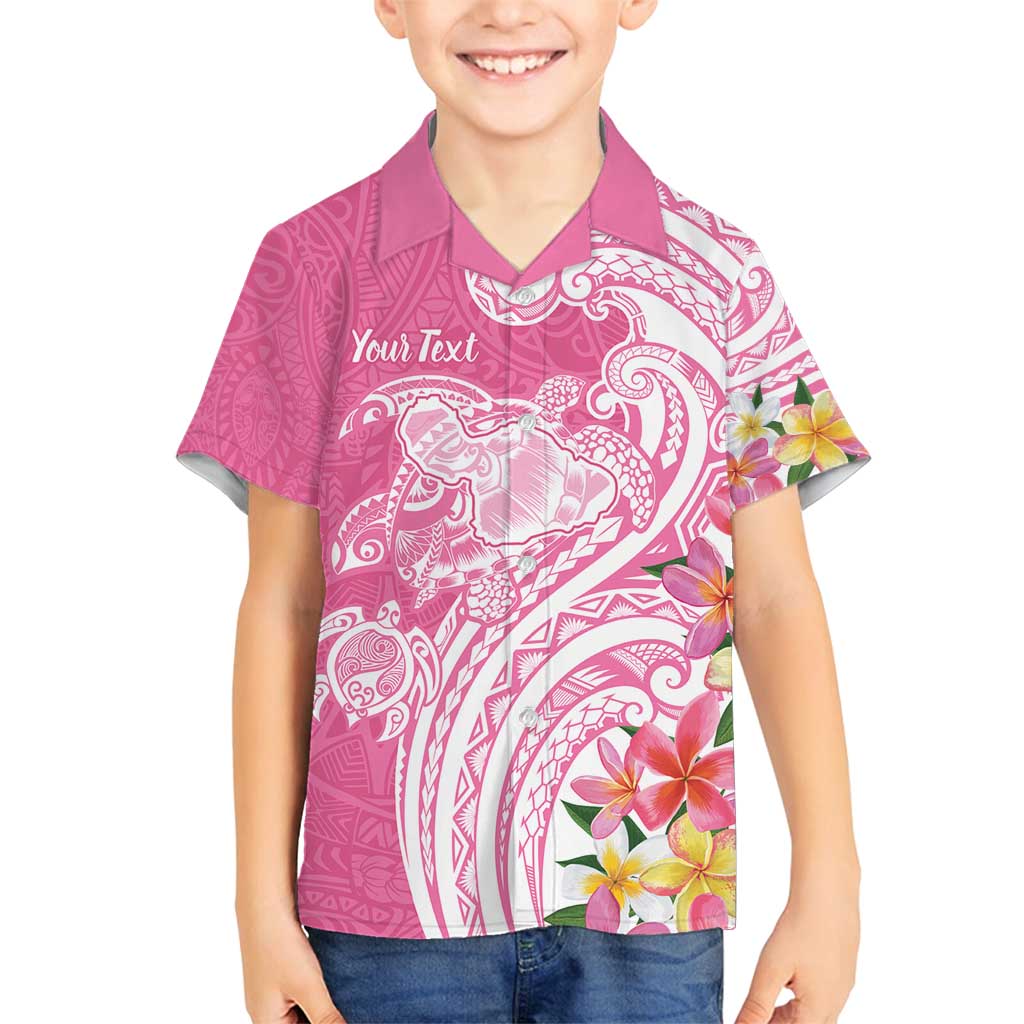 Aloha Maui Island Personalized Family Matching Off Shoulder Maxi Dress and Hawaiian Shirt Rose Dreamy Turtle