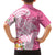 Aloha Maui Island Personalized Family Matching Off Shoulder Short Dress and Hawaiian Shirt Rose Dreamy Turtle
