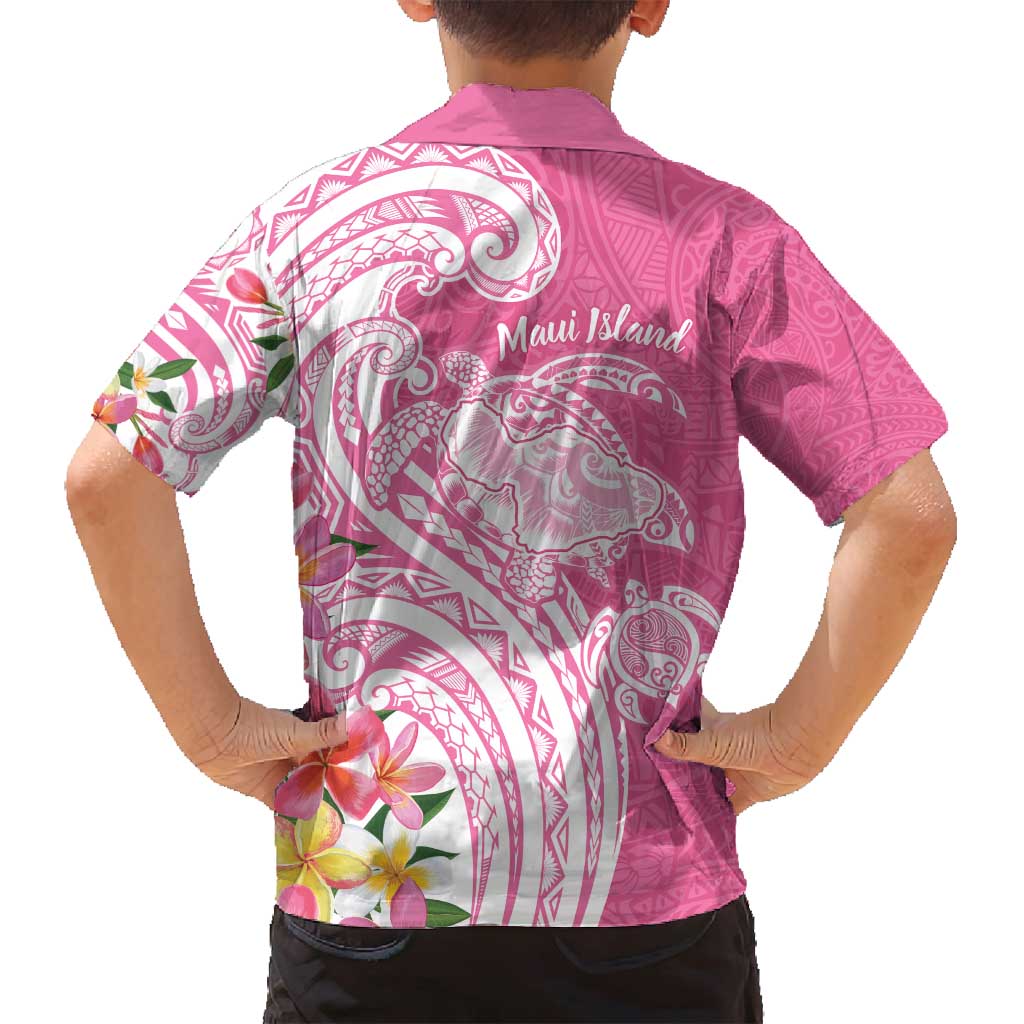 Aloha Maui Island Personalized Family Matching Puletasi and Hawaiian Shirt Rose Dreamy Turtle