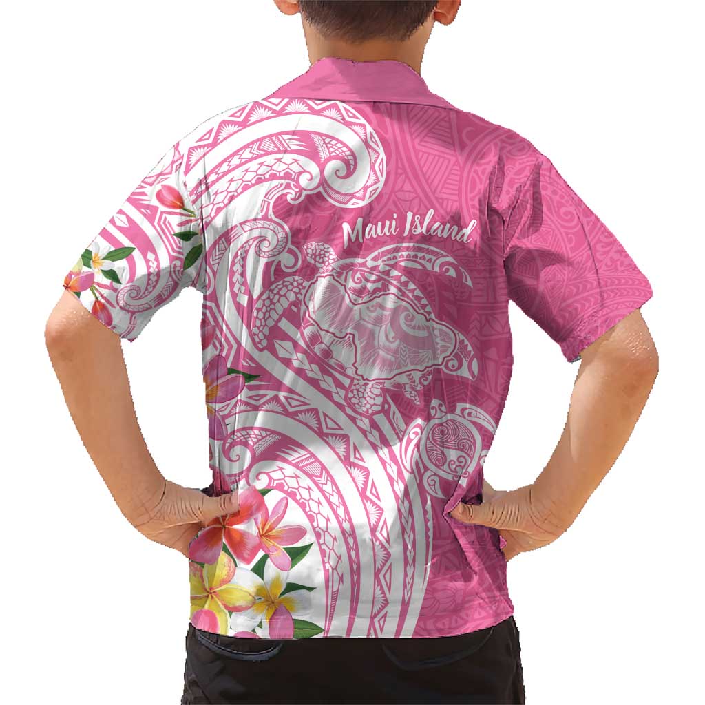 Aloha Maui Island Personalized Family Matching Short Sleeve Bodycon Dress and Hawaiian Shirt Rose Dreamy Turtle LT7 - Polynesian Pride
