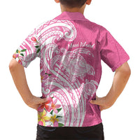 Aloha Maui Island Personalized Family Matching Short Sleeve Bodycon Dress and Hawaiian Shirt Rose Dreamy Turtle LT7 - Polynesian Pride