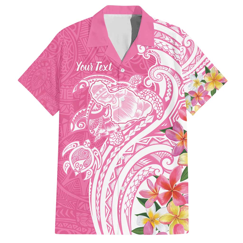 Aloha Maui Island Personalized Family Matching Short Sleeve Bodycon Dress and Hawaiian Shirt Rose Dreamy Turtle LT7 Dad's Shirt - Short Sleeve Rose Pink - Polynesian Pride