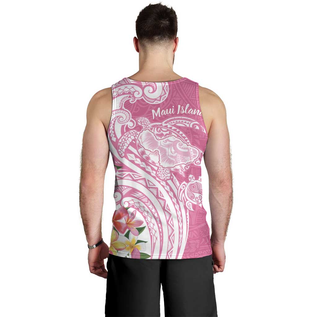 Aloha Maui Island Personalized Men Tank Top Rose Dreamy Turtle