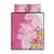 Aloha Maui Island Personalized Quilt Bed Set Rose Dreamy Turtle