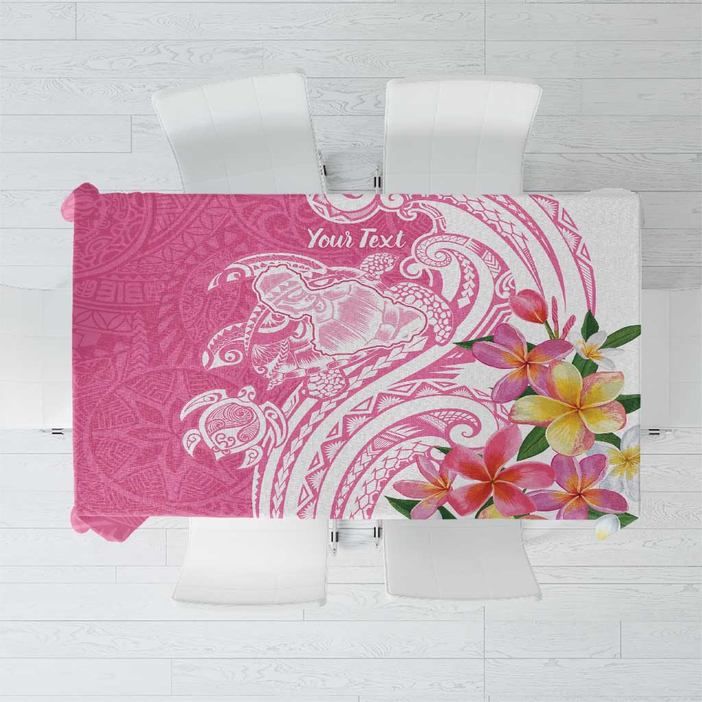 Aloha Maui Island Personalized Tablecloth Rose Dreamy Turtle