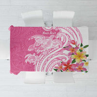 Aloha Maui Island Personalized Tablecloth Rose Dreamy Turtle