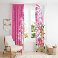 Aloha Maui Island Personalized Window Curtain Rose Dreamy Turtle