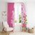 Aloha Maui Island Personalized Window Curtain Rose Dreamy Turtle