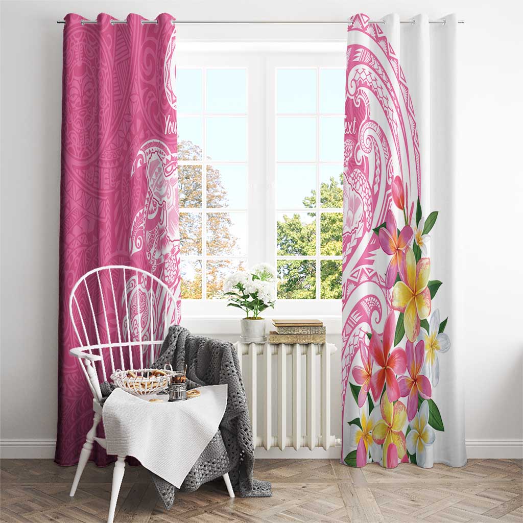 Aloha Maui Island Personalized Window Curtain Rose Dreamy Turtle