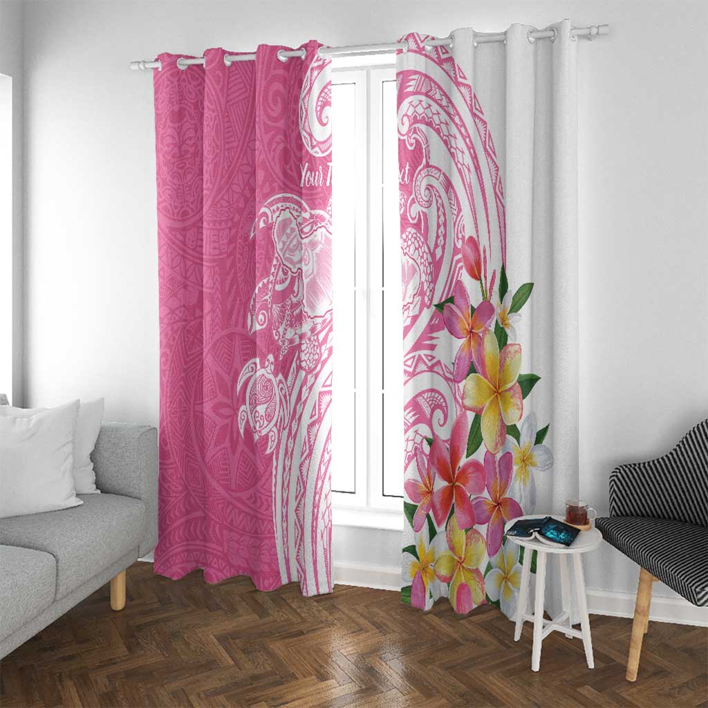 Aloha Maui Island Personalized Window Curtain Rose Dreamy Turtle