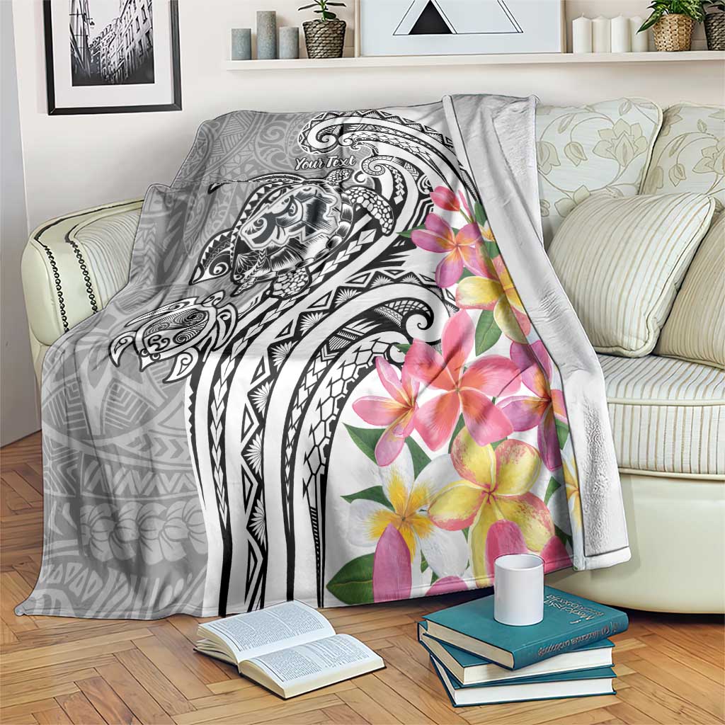 Aloha Kahoolawe Island Personalized Blanket Ashen Dreamy Turtle