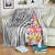 Aloha Kahoolawe Island Personalized Blanket Ashen Dreamy Turtle