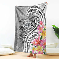 Aloha Kahoolawe Island Personalized Blanket Ashen Dreamy Turtle