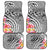 Aloha Kahoolawe Island Personalized Car Mats Ashen Dreamy Turtle