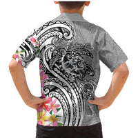 Aloha Kahoolawe Island Personalized Family Matching Mermaid Dress and Hawaiian Shirt Ashen Dreamy Turtle