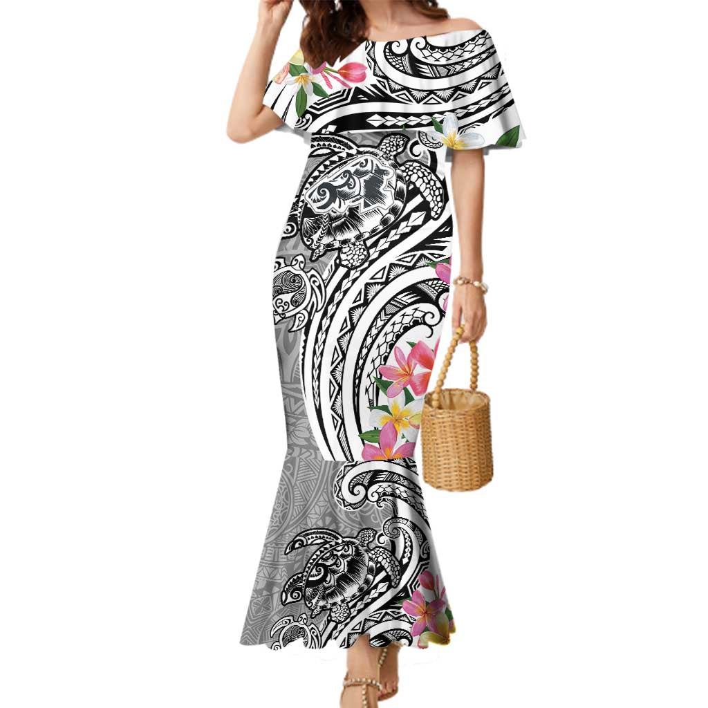 Aloha Kahoolawe Island Personalized Family Matching Mermaid Dress and Hawaiian Shirt Ashen Dreamy Turtle