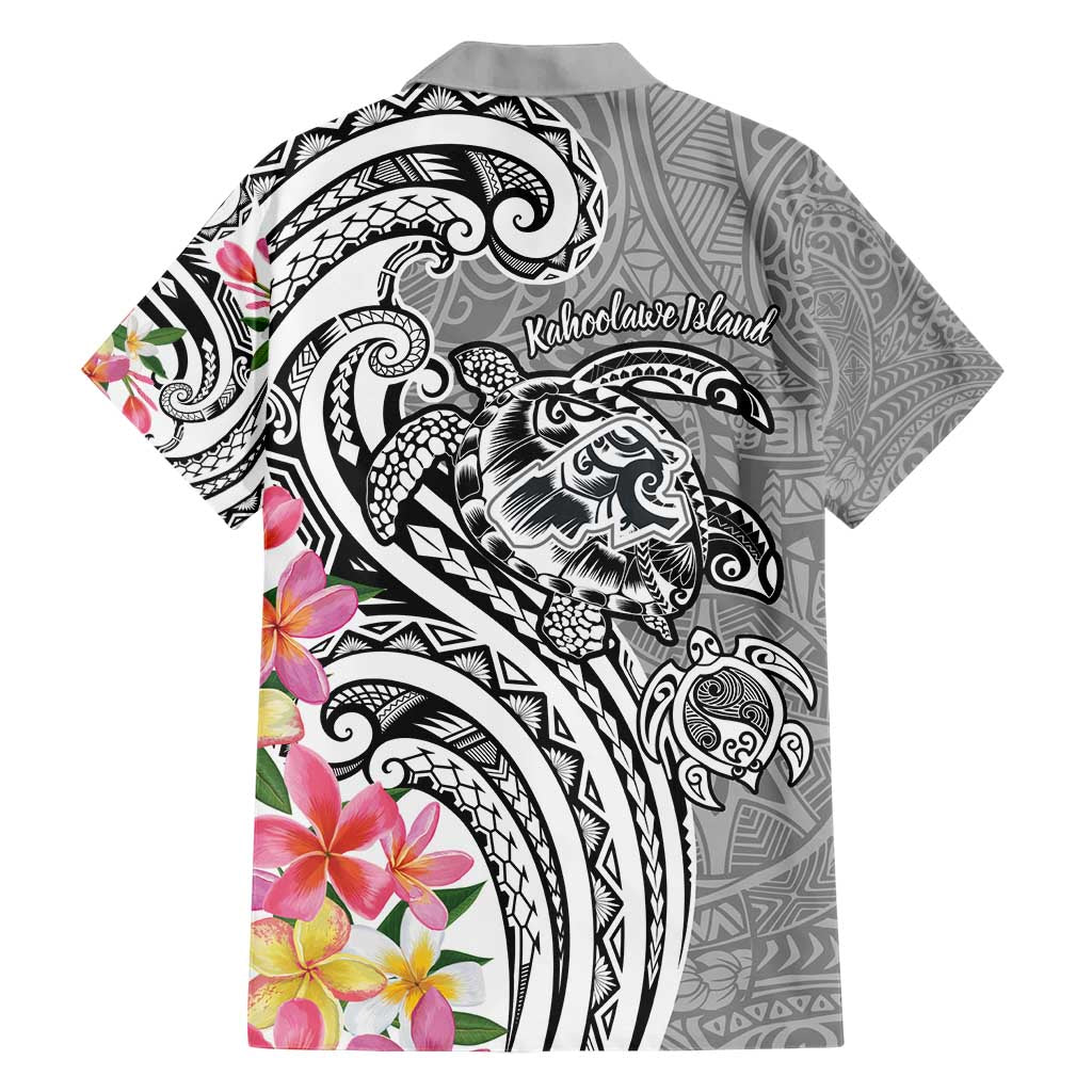 Aloha Kahoolawe Island Personalized Hawaiian Shirt Ashen Dreamy Turtle