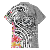 Aloha Kahoolawe Island Personalized Hawaiian Shirt Ashen Dreamy Turtle