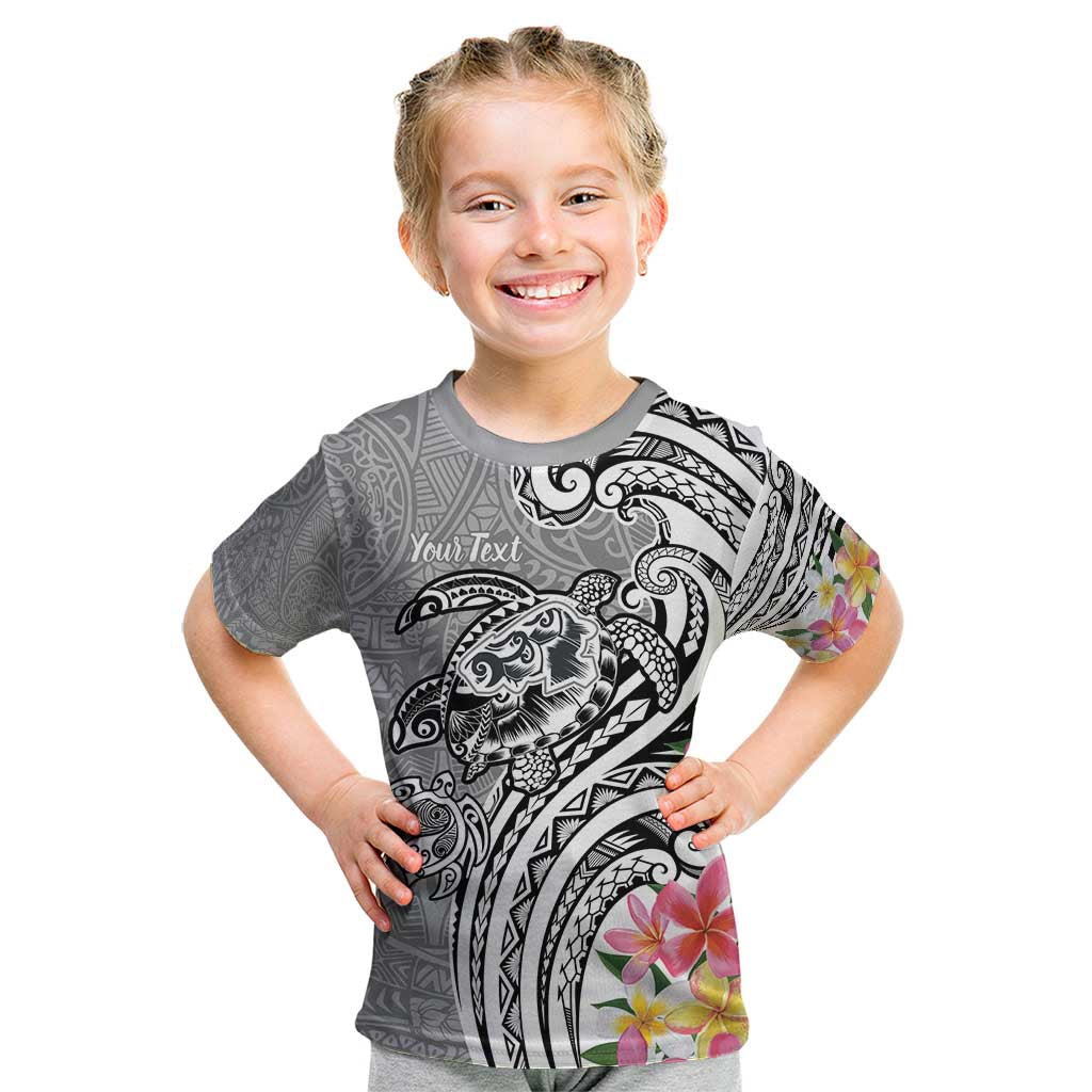 Aloha Kahoolawe Island Personalized Kid T Shirt Ashen Dreamy Turtle