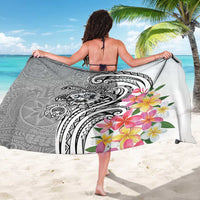 Aloha Kahoolawe Island Personalized Sarong Ashen Dreamy Turtle