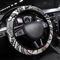 Aloha Kahoolawe Island Personalized Steering Wheel Cover Ashen Dreamy Turtle