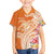 Aloha Lanai Island Personalized Hawaiian Shirt Orange Dreamy Turtle