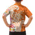 Aloha Lanai Island Personalized Hawaiian Shirt Orange Dreamy Turtle