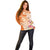 Aloha Lanai Island Personalized Off Shoulder Sweater Orange Dreamy Turtle