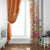 Aloha Lanai Island Personalized Window Curtain Orange Dreamy Turtle