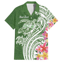 Aloha Molokai Island Personalized Family Matching Long Sleeve Bodycon Dress and Hawaiian Shirt Sage Dreamy Turtle LT7 Dad's Shirt - Short Sleeve Sage Green - Polynesian Pride