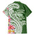 Aloha Molokai Island Personalized Hawaiian Shirt Sage Dreamy Turtle