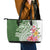 Aloha Molokai Island Personalized Leather Tote Bag Sage Dreamy Turtle