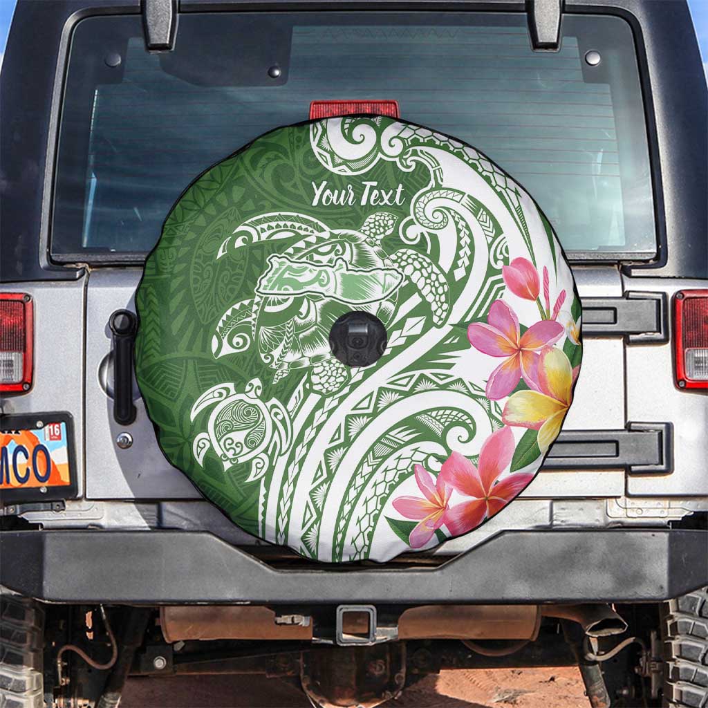 Aloha Molokai Island Personalized Spare Tire Cover Sage Dreamy Turtle