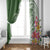 Aloha Molokai Island Personalized Window Curtain Sage Dreamy Turtle