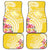 Aloha Oahu Island Personalized Car Mats Yellow Dreamy Turtle
