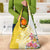 Aloha Oahu Island Personalized Grocery Bag Yellow Dreamy Turtle