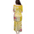 Aloha Oahu Island Personalized Puletasi Yellow Dreamy Turtle
