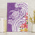 Aloha Kauai Island Personalized Canvas Wall Art Lilac Dreamy Turtle