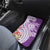 Aloha Kauai Island Personalized Car Mats Lilac Dreamy Turtle