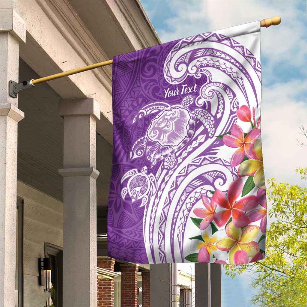 Aloha Kauai Island Personalized Garden Flag Lilac Dreamy Turtle LT7 House Flag Lilac - Polynesian Pride