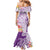 Aloha Kauai Island Personalized Mermaid Dress Lilac Dreamy Turtle