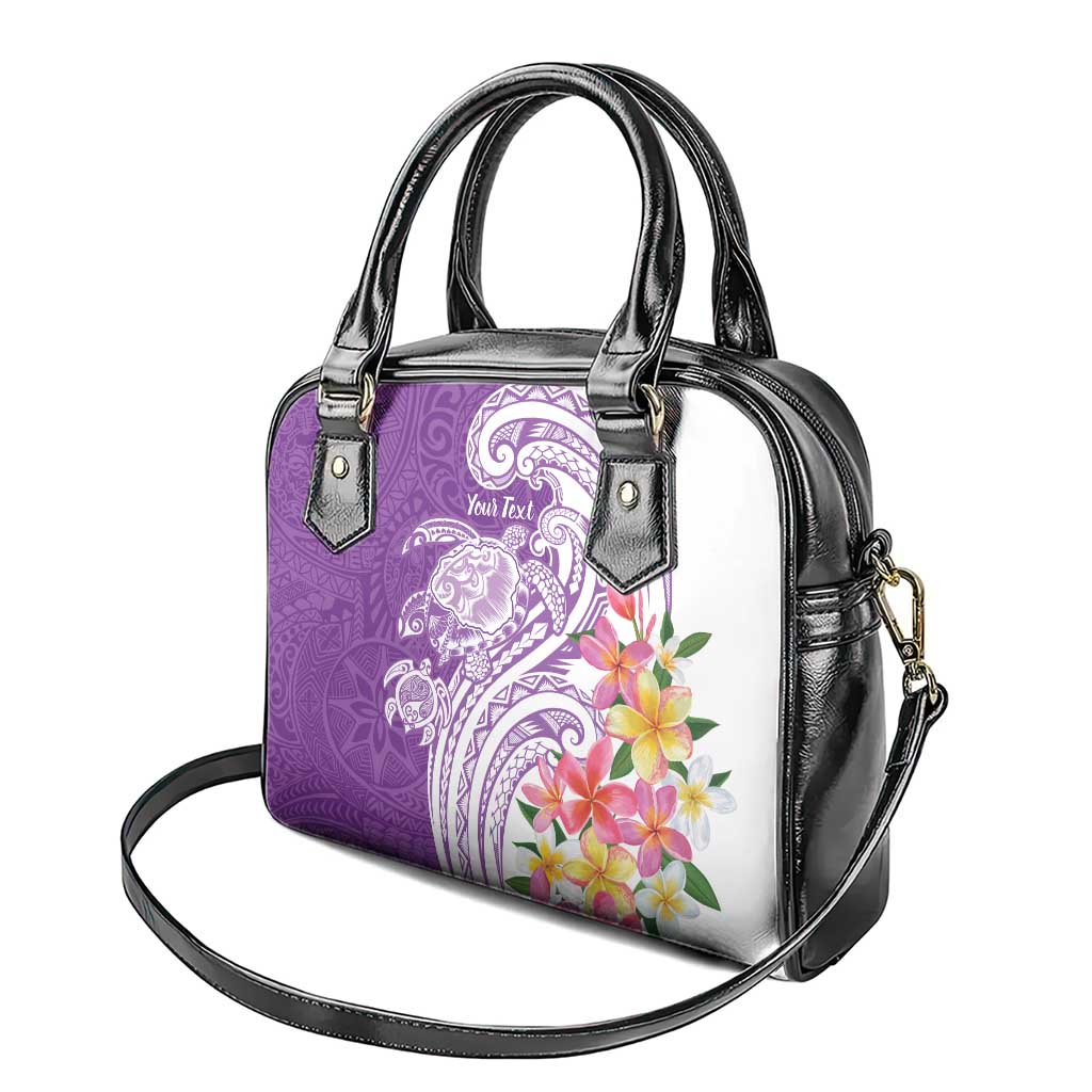 Aloha Kauai Island Personalized Shoulder Handbag Lilac Dreamy Turtle