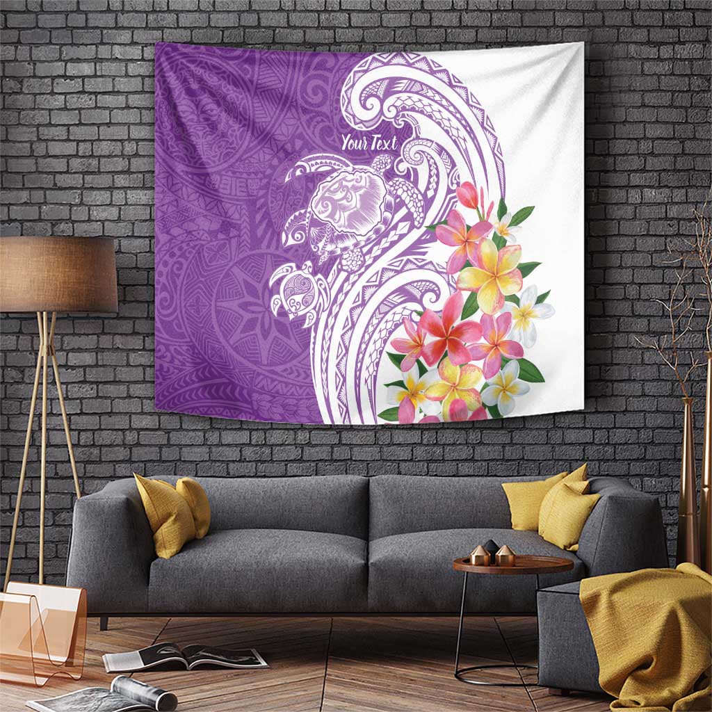 Aloha Kauai Island Personalized Tapestry Lilac Dreamy Turtle LT7 Lilac - Polynesian Pride